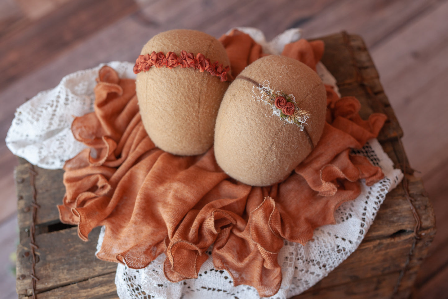 Copper - Curly Wrap and Tiebacks