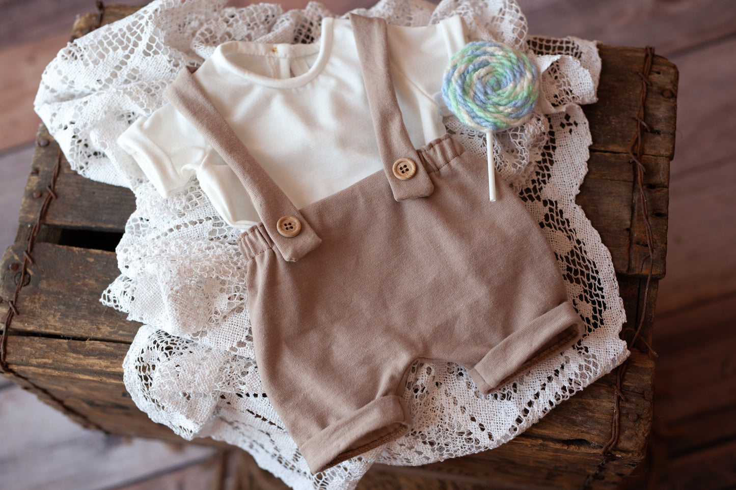 Beau - Newborn overalls and shirt