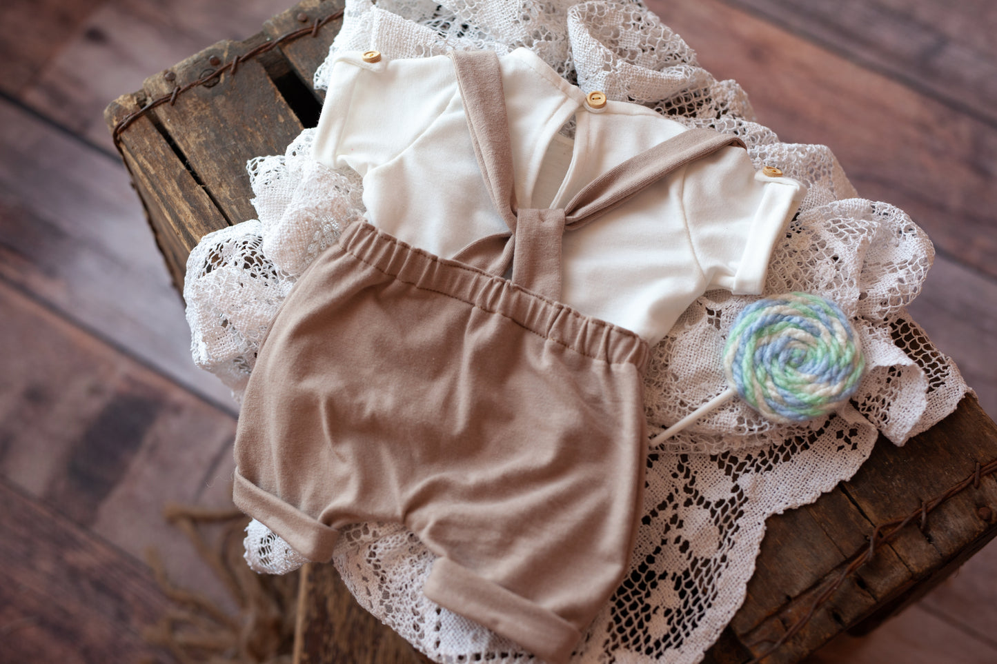 Beau - Newborn overalls and shirt