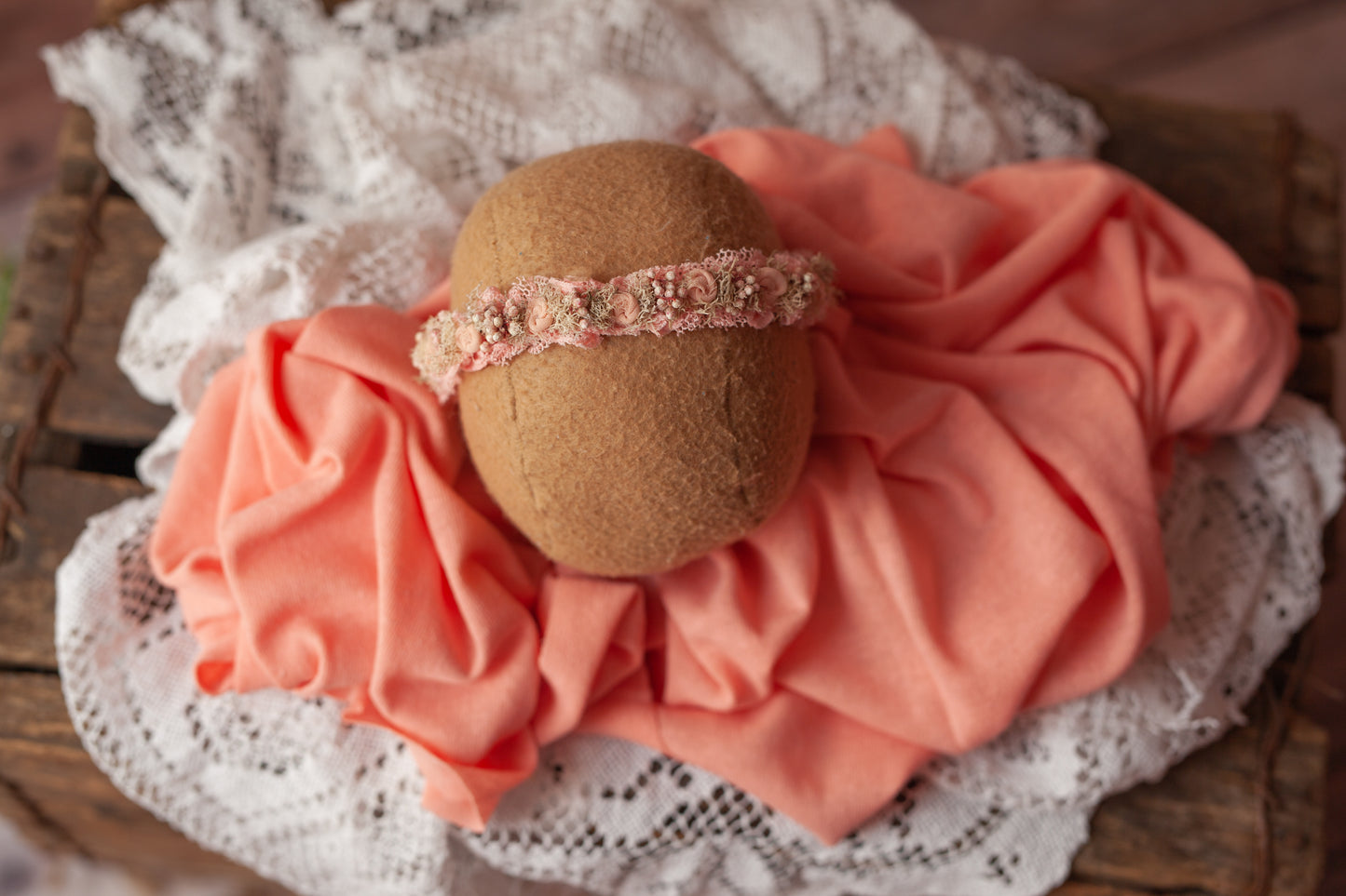 Peach dainty halo