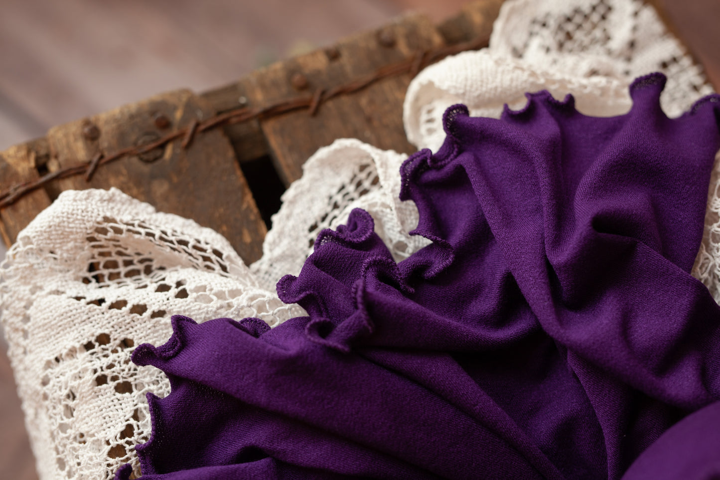 Grape - Curly Wrap and Bonnet Set