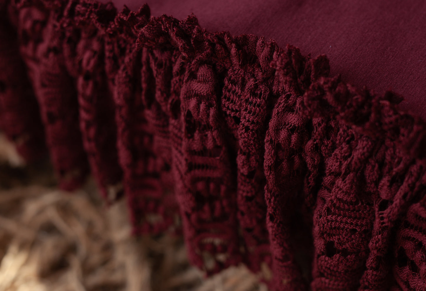 Wine and Lace - Tiny Bedspread and Pillow