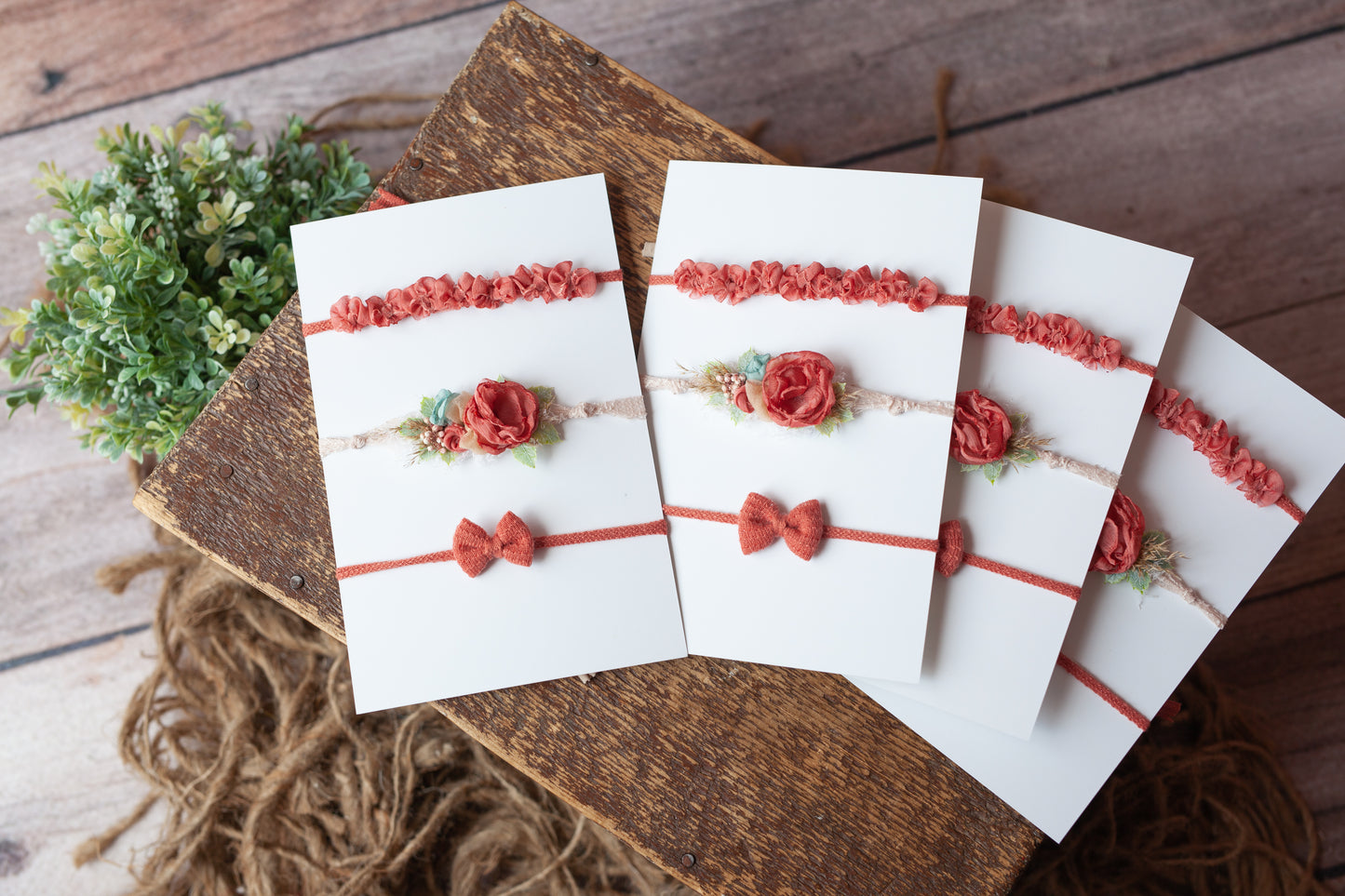 Inspired by coral - Set of 3 tiebacks
