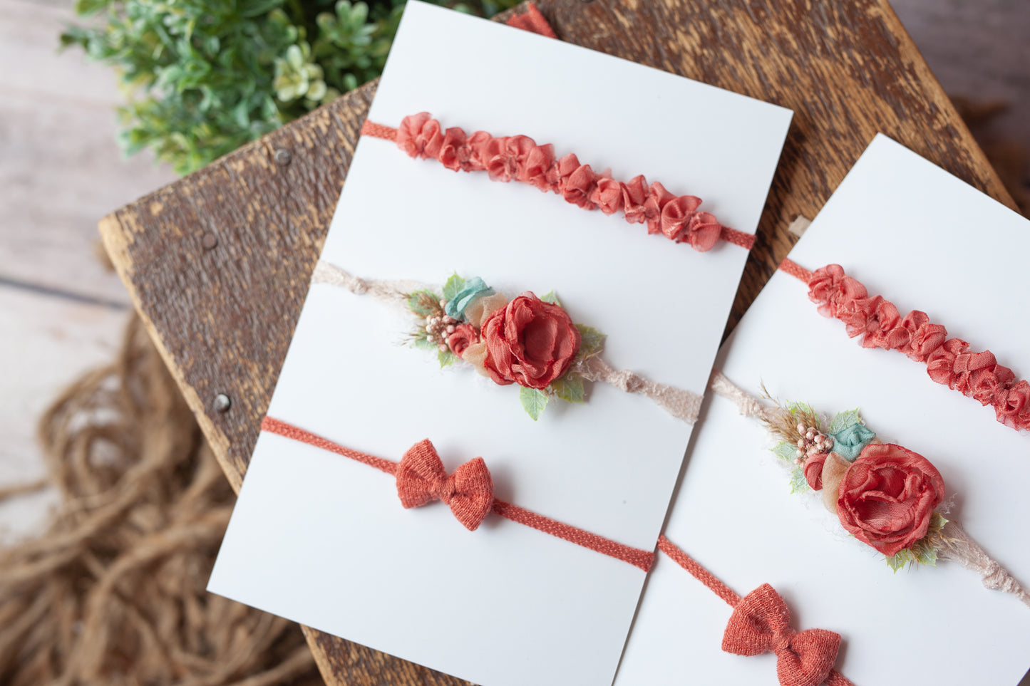 Inspired by coral - Set of 3 tiebacks