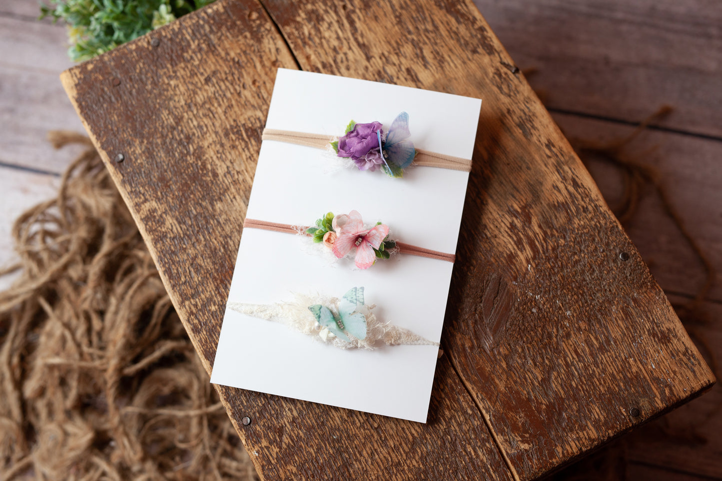 Three Butterly Tiebacks