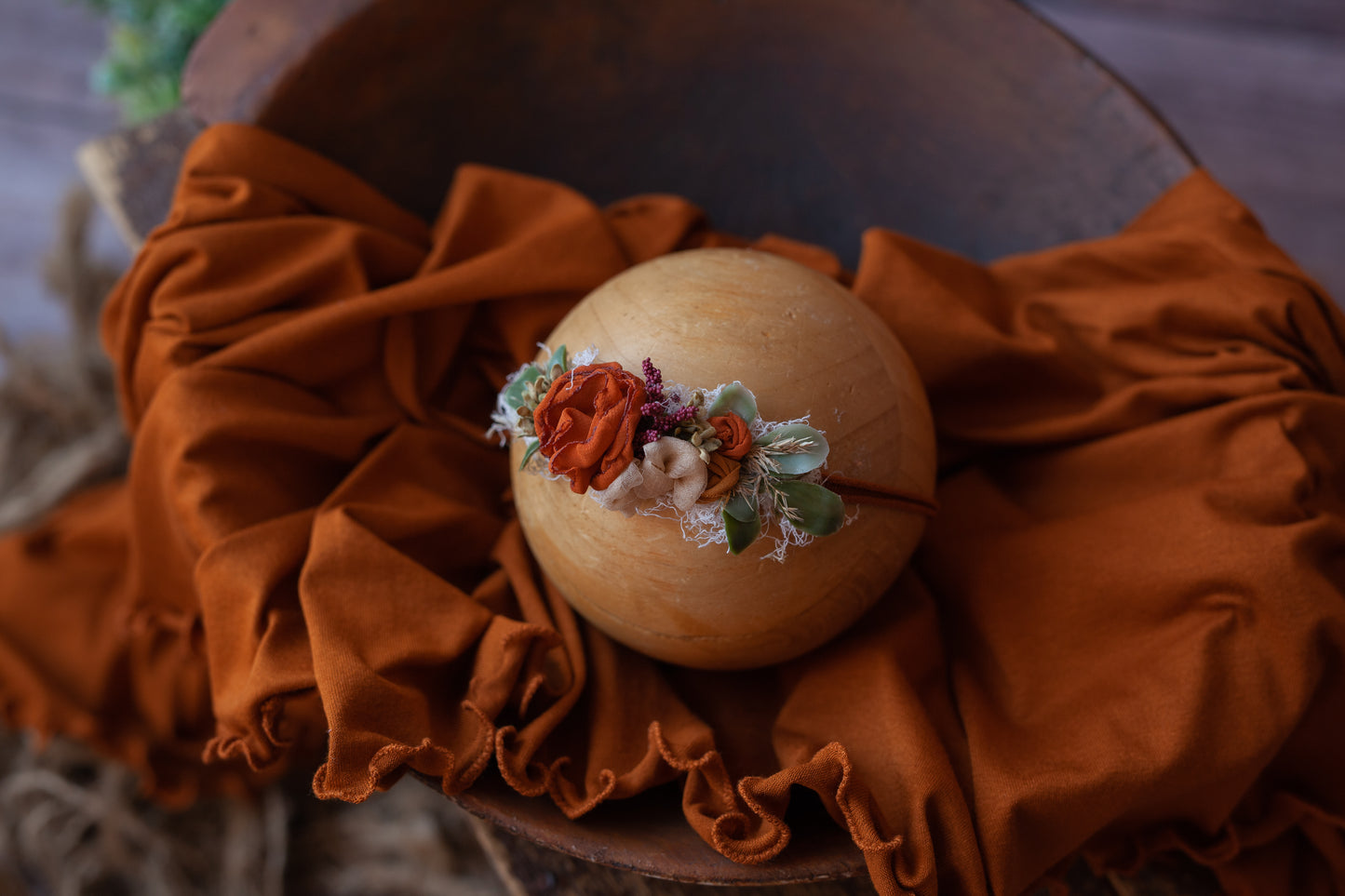 Pumpkin Pie - Curly Wrap and Tieback