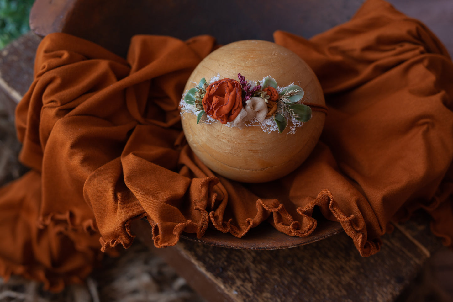 Pumpkin Pie - Curly Wrap and Tieback