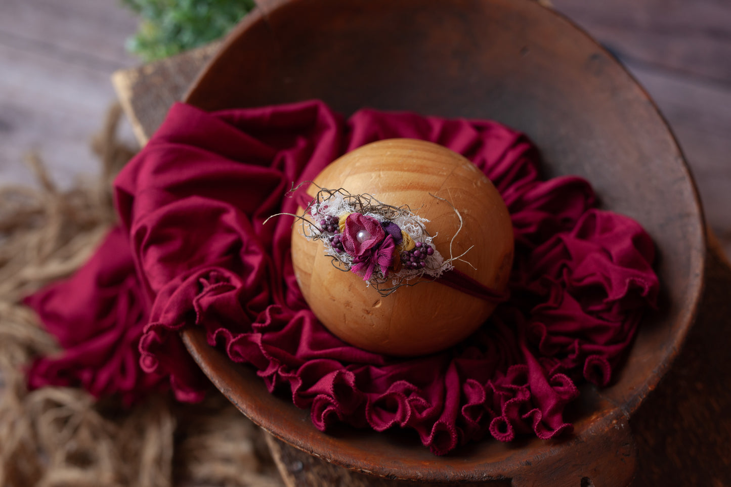 Berry Crumble - Curly Wrap and Tieback