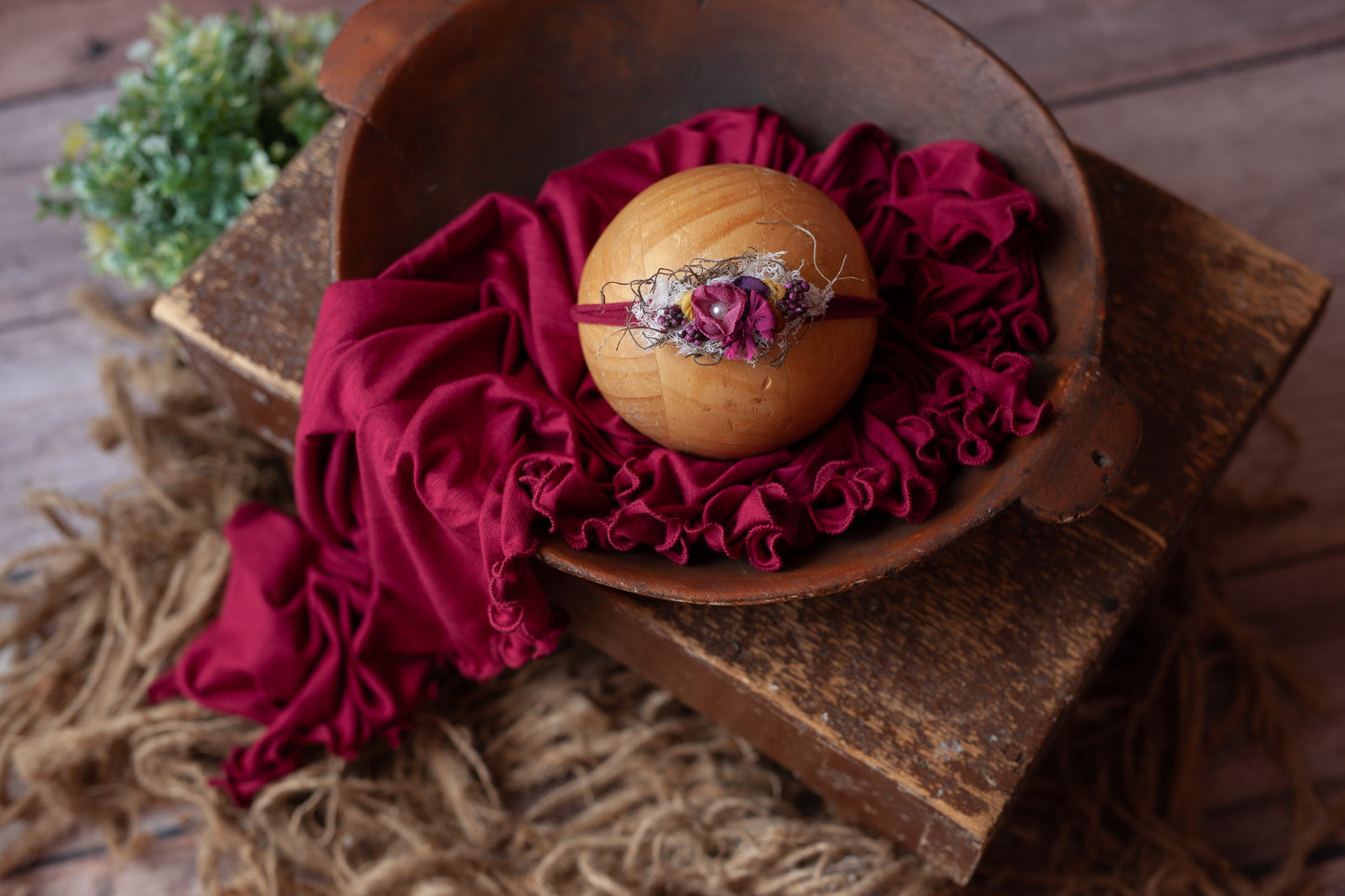 Berry Crumble - Curly Wrap and Tieback