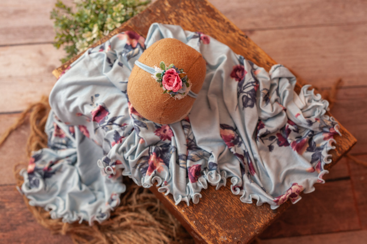 Floral Curly Wrap and Tieback