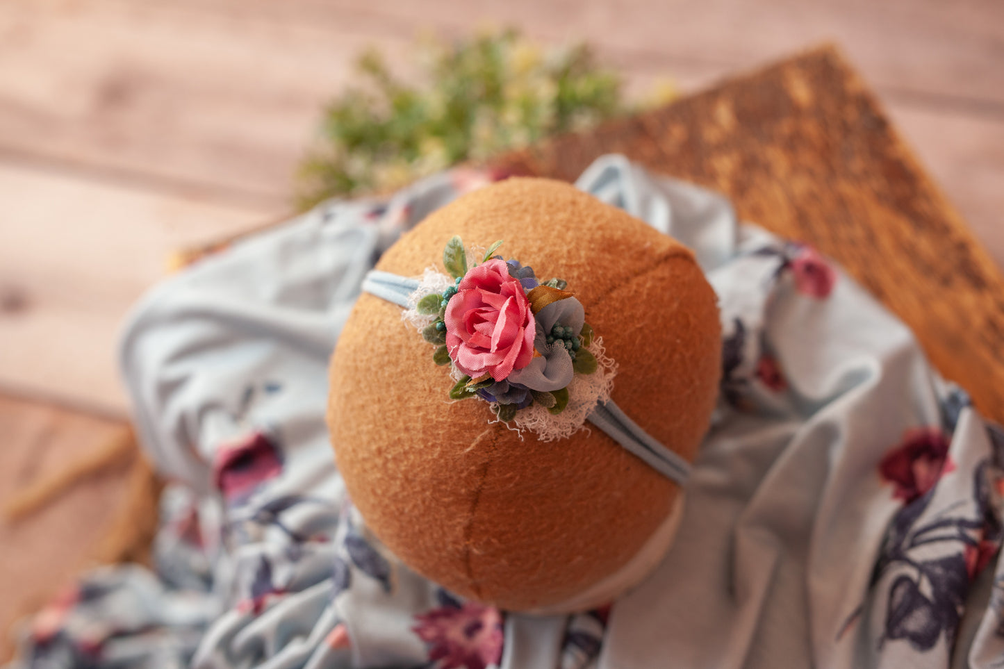 Floral Curly Wrap and Tieback