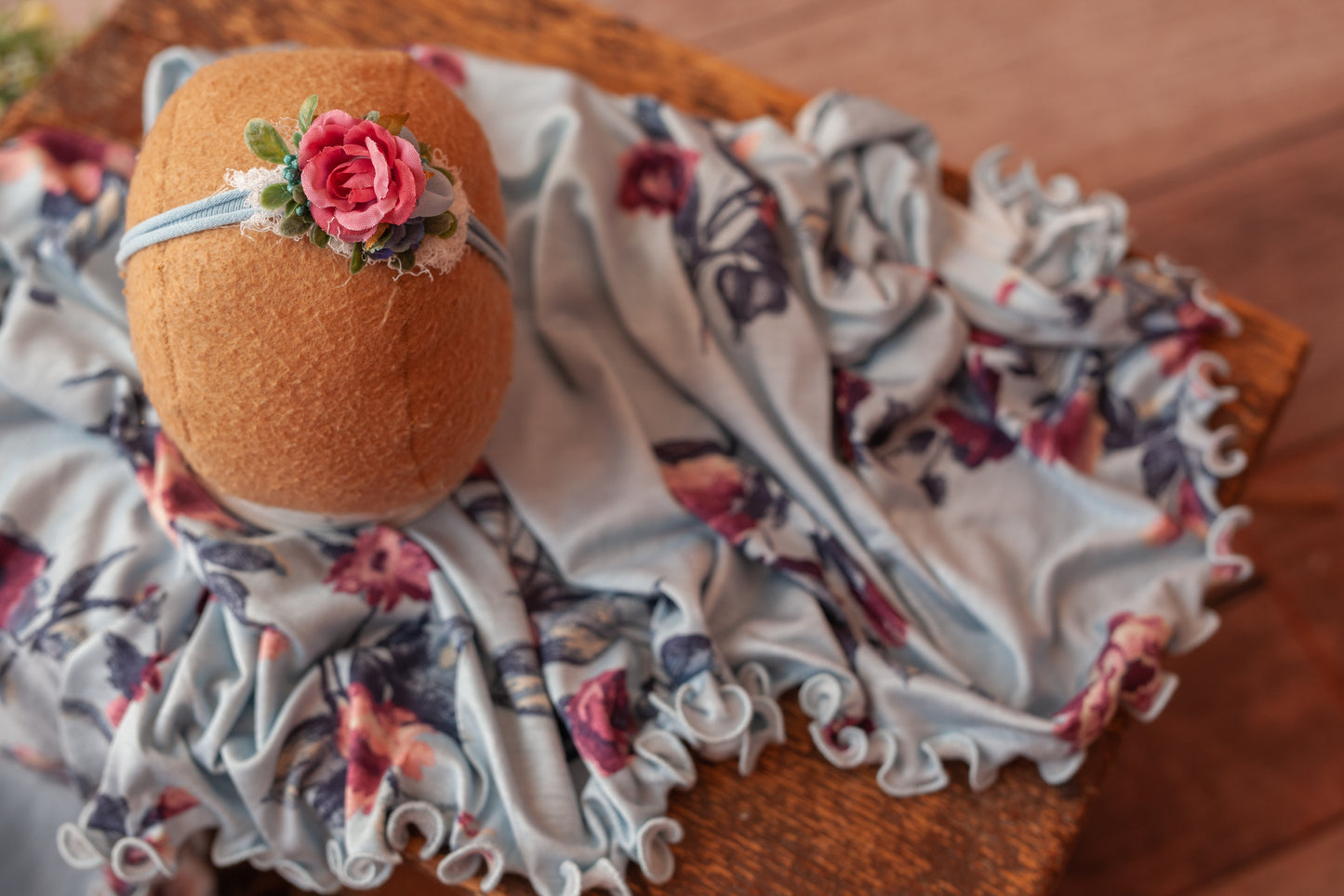 Floral Curly Wrap and Tieback