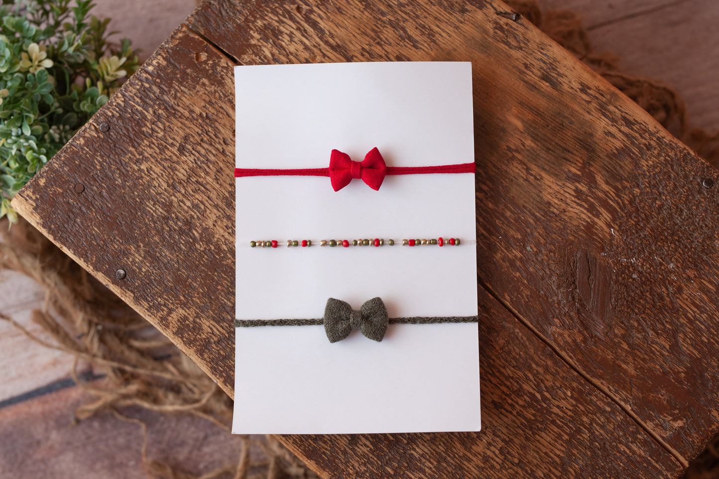 Simple Christmas Tieback Set #3