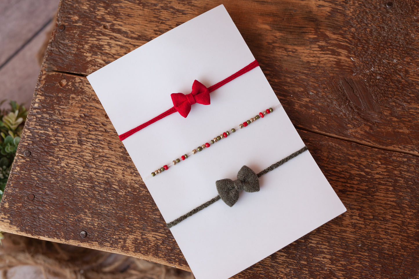 Simple Christmas Tieback Set #3