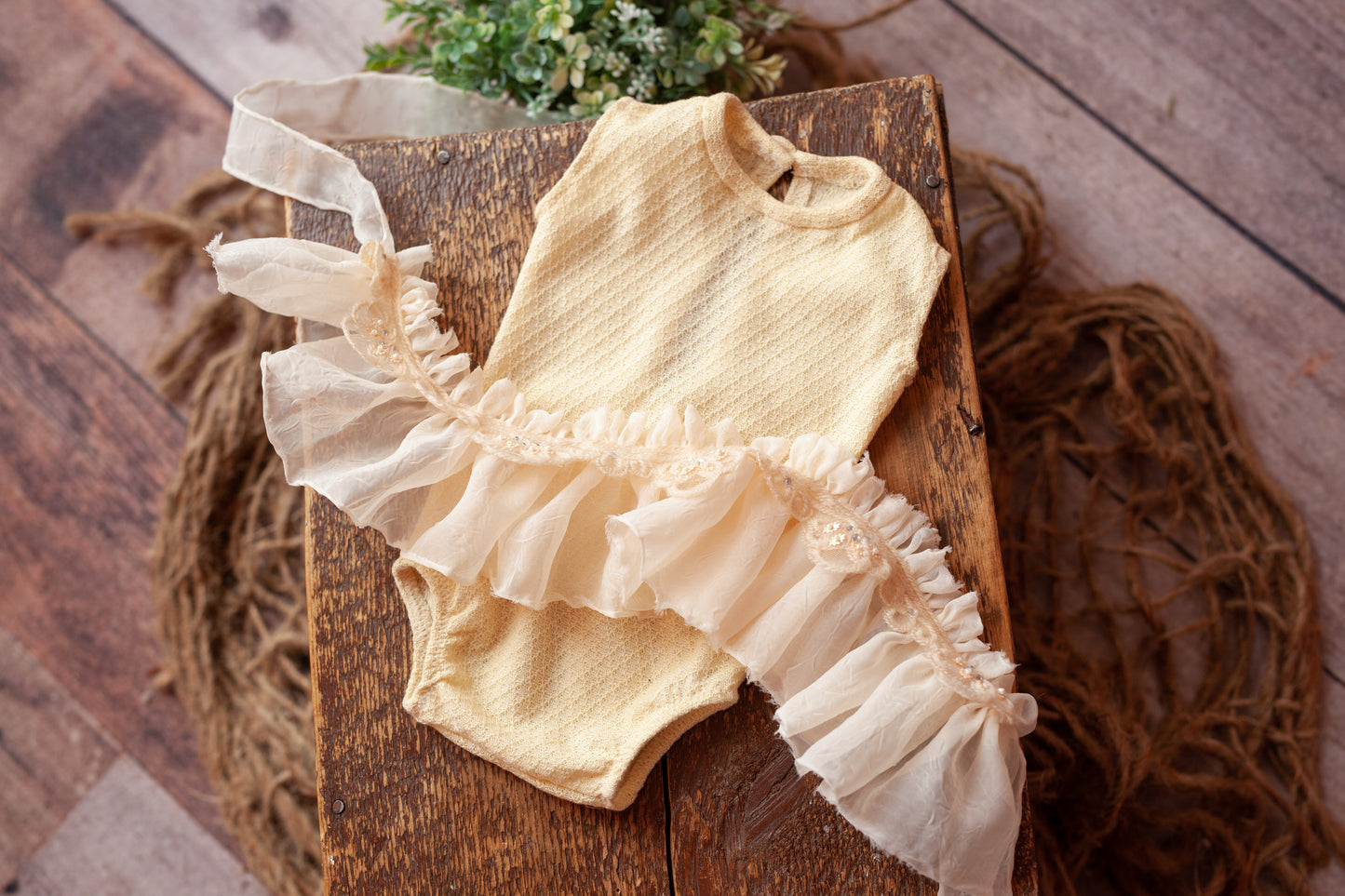 Esadora - Newborn Romper with Removable Skirt