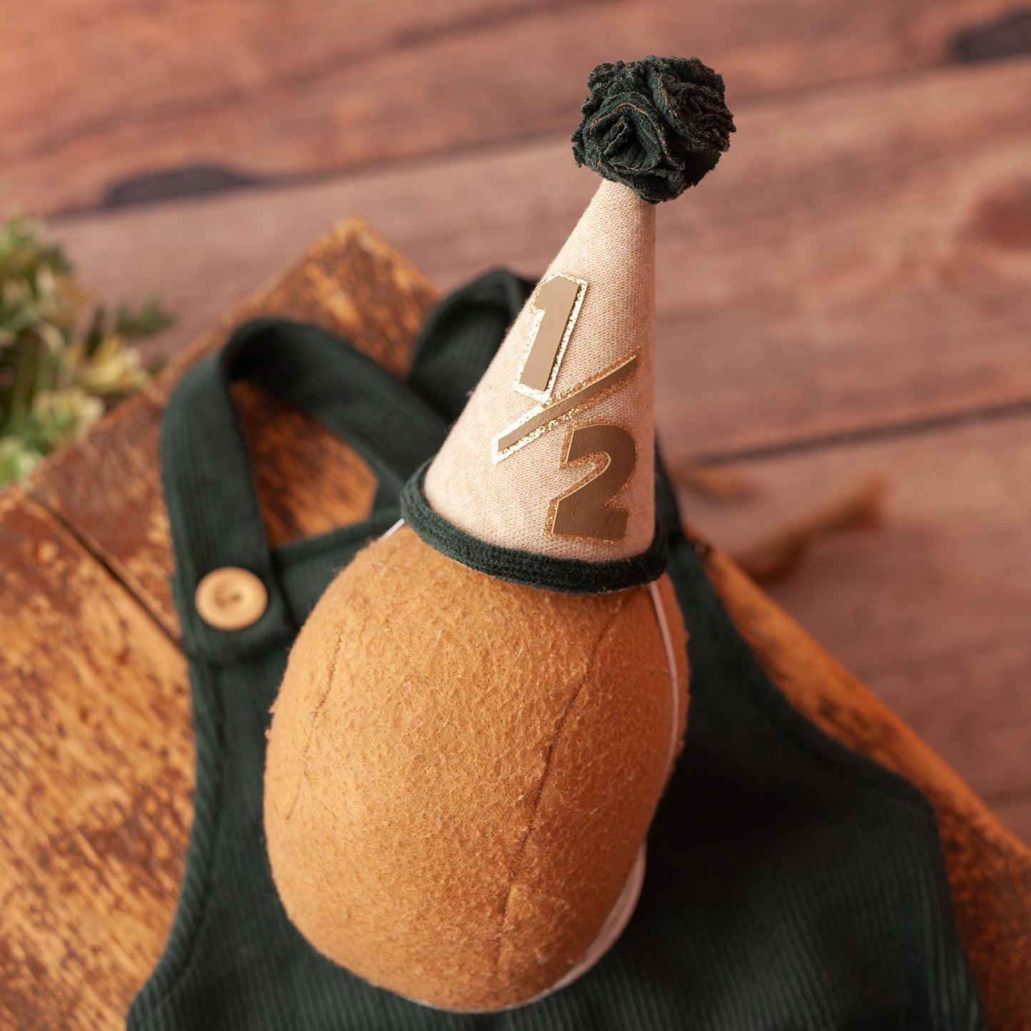 Coduroy - Sitter Overalls and Party Hat