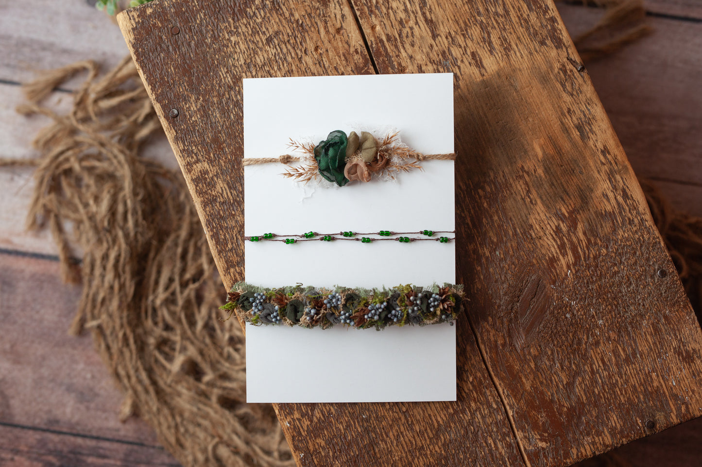 "Welcome to the Jungle" - Set of three tiebacks