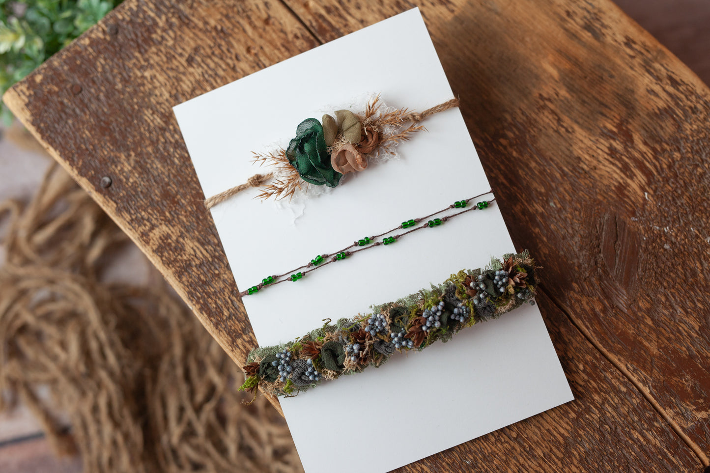 "Welcome to the Jungle" - Set of three tiebacks