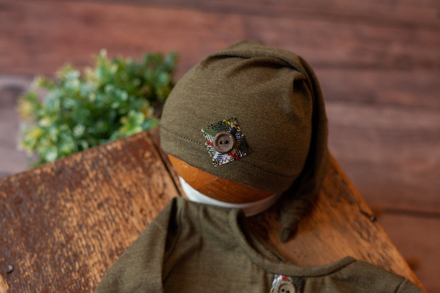 Micheal - Newborn Romper and Sleepy Cap