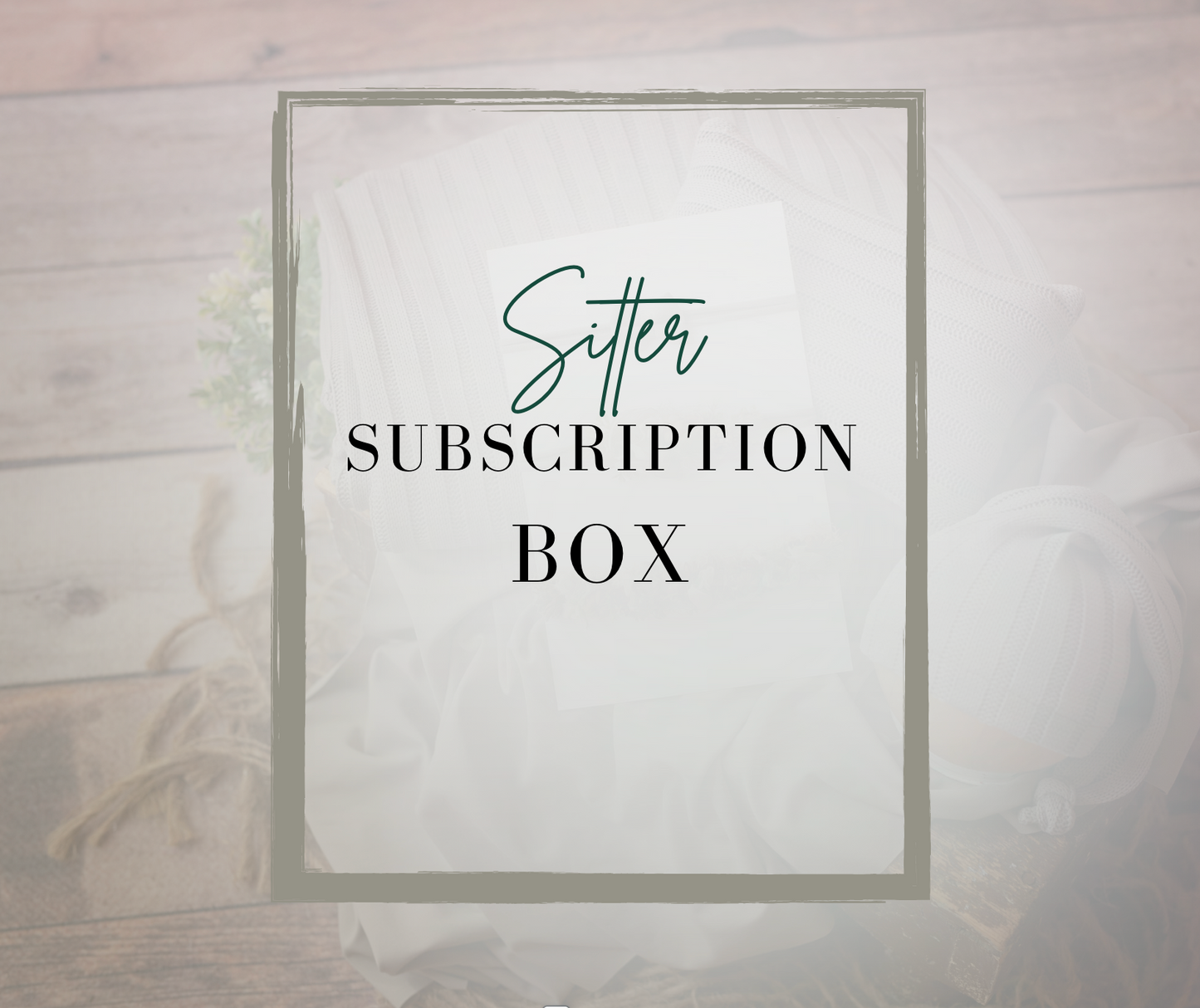 Monthly Sitter Subscription Box