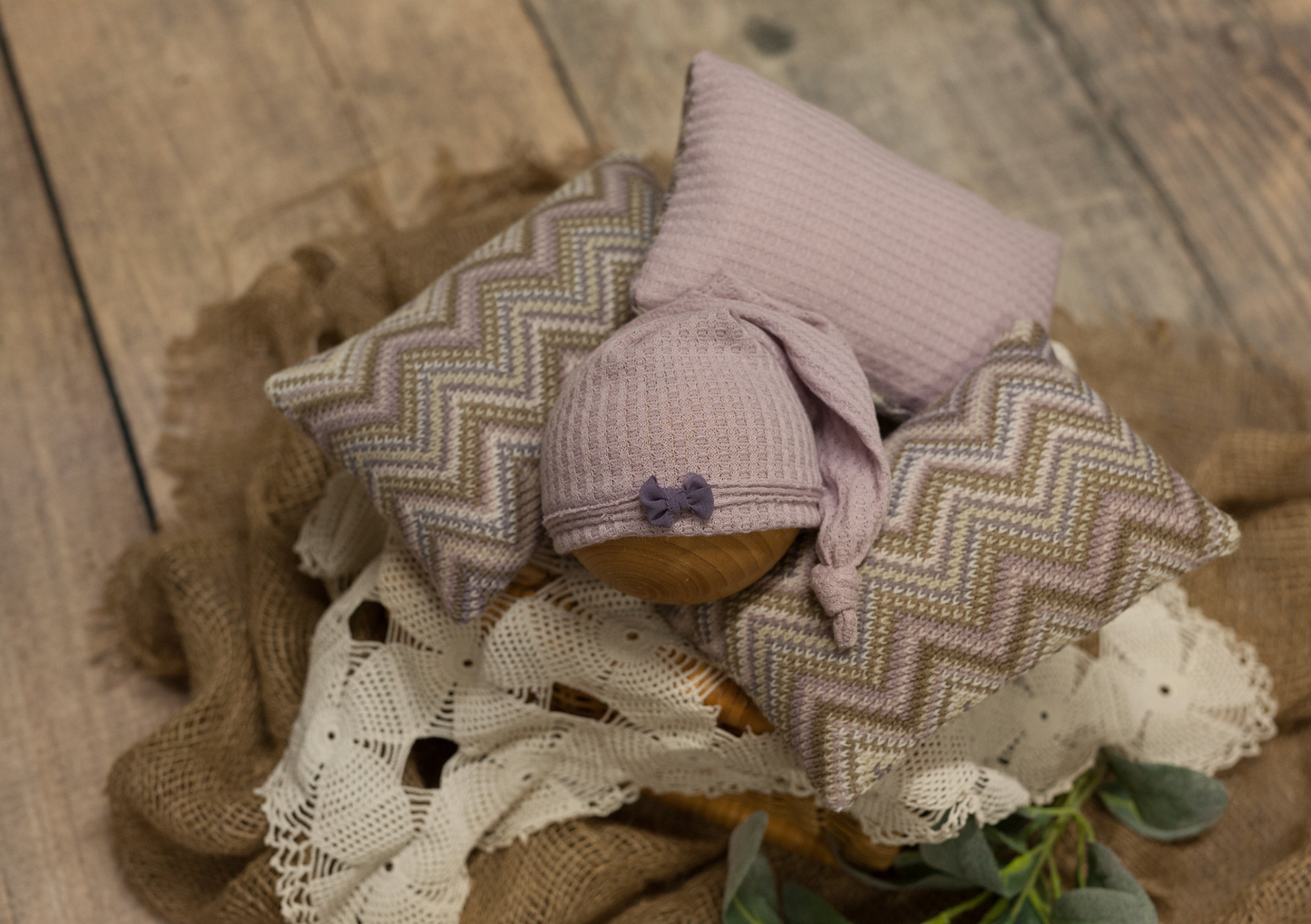 Pillow Party! Light Purple Chevron