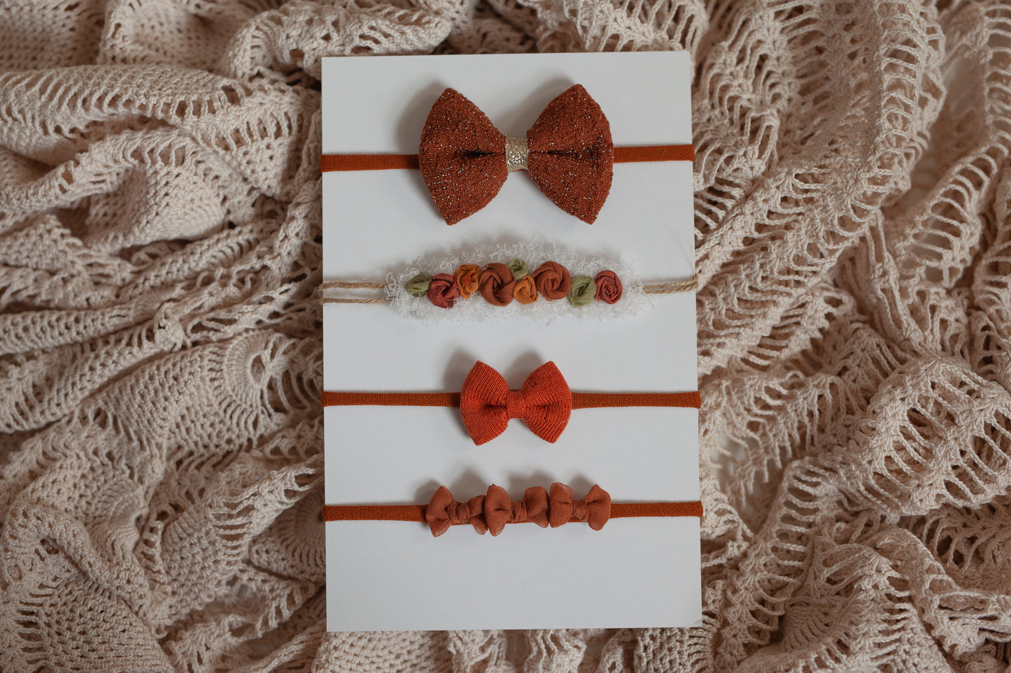 Burnt Amber Set of 4 Tiebacks