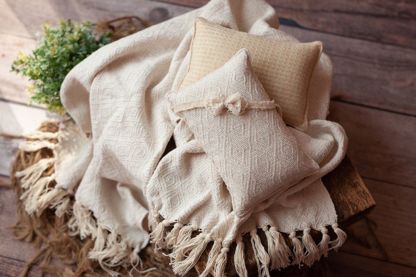 Cream, Beige and Textures - 9 piece set