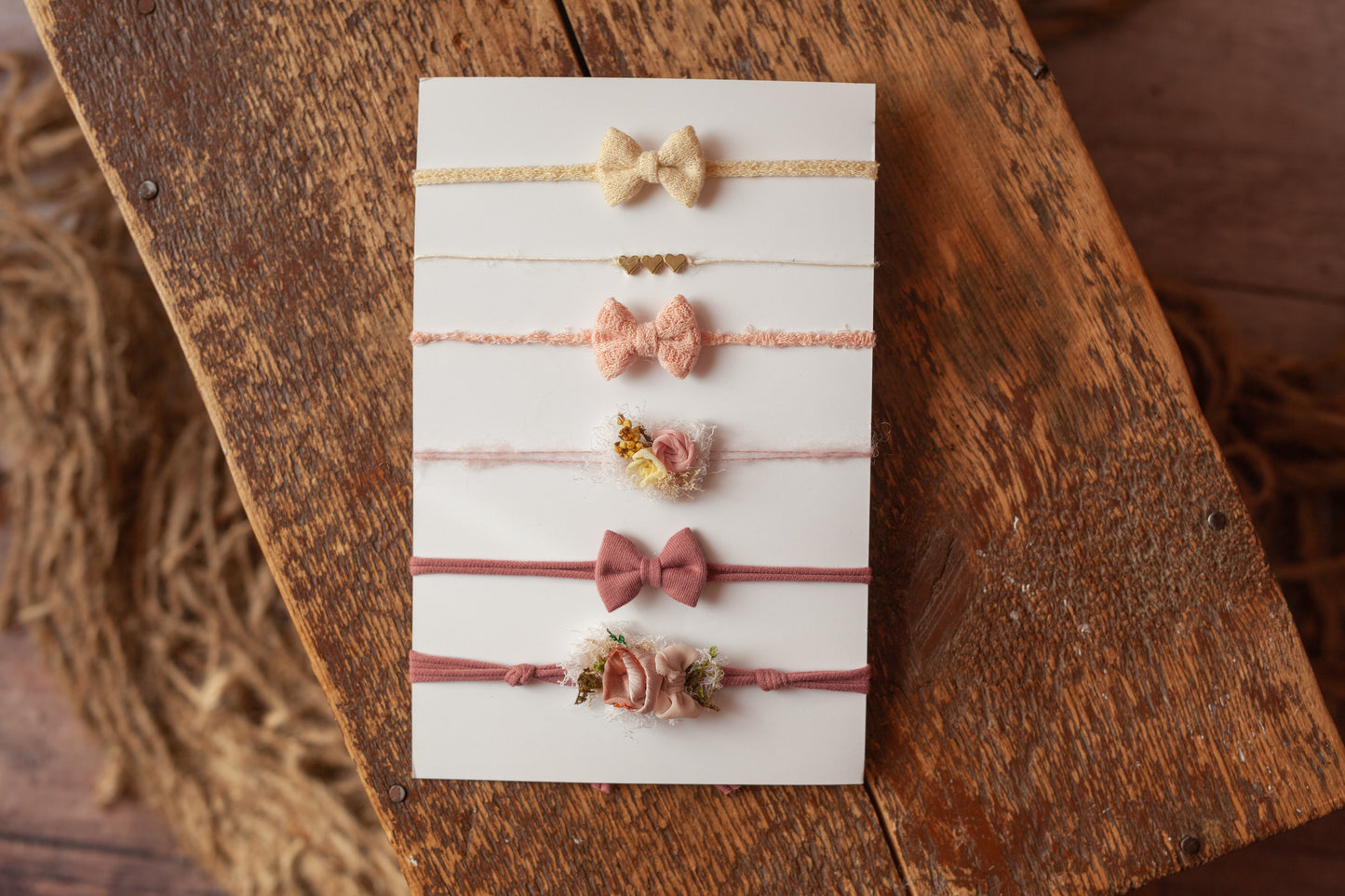 Sunrise - Set of 6 Tiny Tiebacks