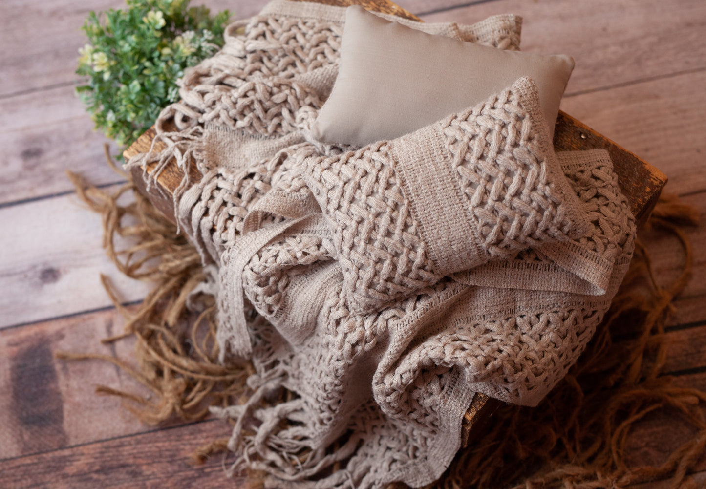 Taupe Layer and Pillow Set