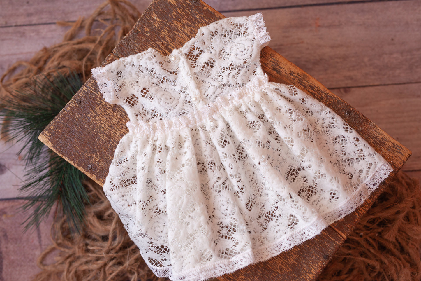 Lacey Baby Doll Dress - Newborn 2 piece set