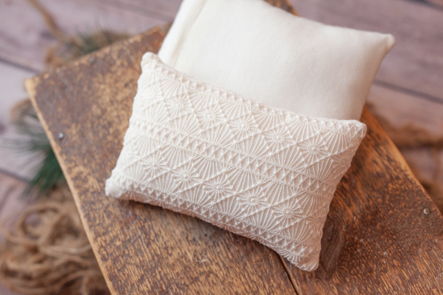 Cream Double Sided Pillow
